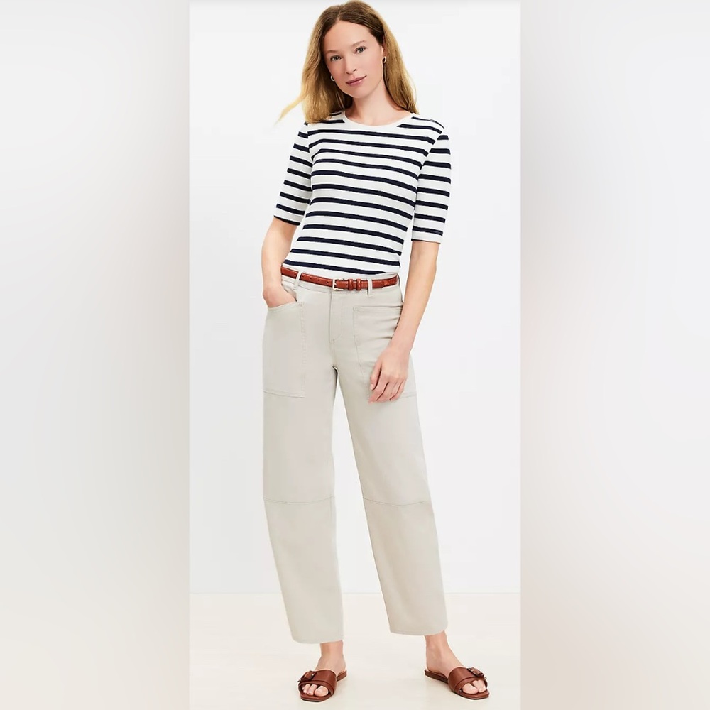Loft Utility Barrel Pants in Twill🖤